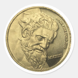 Pegatina Redonda Give Me the Gold