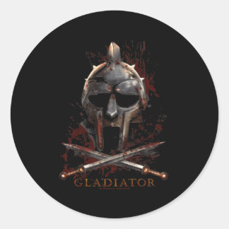 Pegatina Redonda Gladiator Helmet