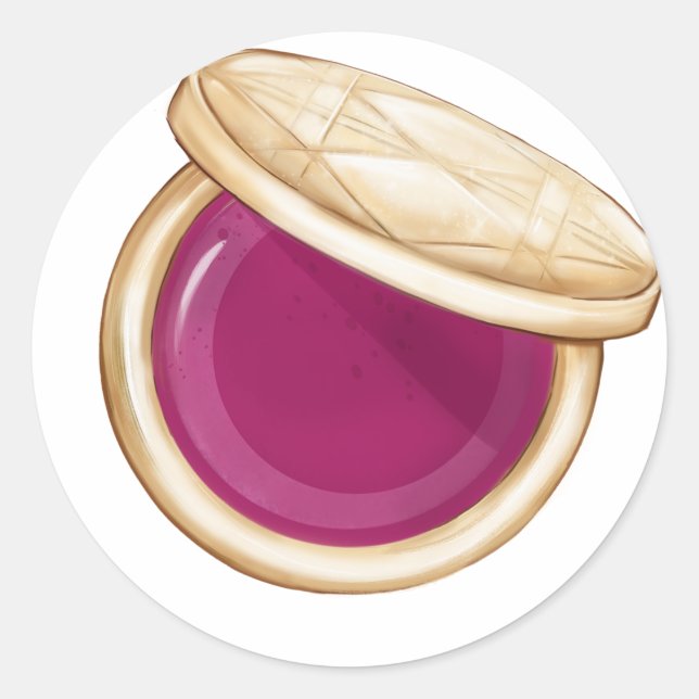 Pegatina Redonda Glam Fashion Show (Anverso)