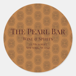 Pegatina Redonda Glamour