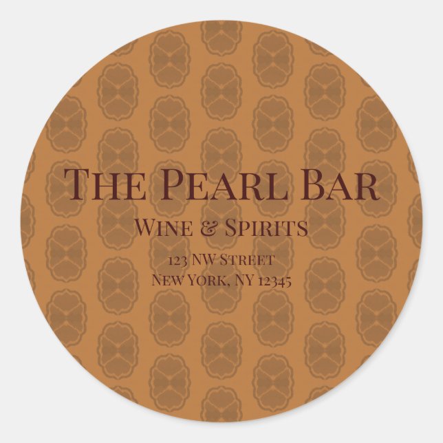 Pegatina Redonda Glamour (Anverso)