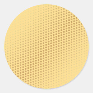 Pegatina Redonda Glamour Faux Gold Blank Template Moda moderna