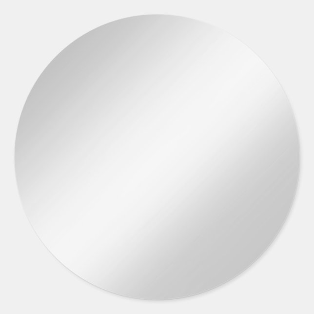 Pegatina Redonda Glamour Gris Blank Glamour Elegantes Pegatinas de  (Anverso)