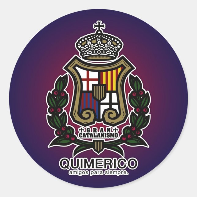 PEGATINA REDONDA GLAN CATALANISMOシール (Anverso)