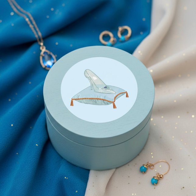 Pegatina Redonda Glass Slipper (Subido por el creador)