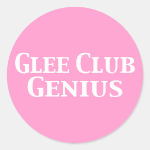 Pegatina Redonda Glee Club Genius Gifts