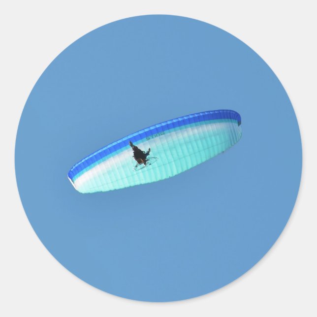 Pegatina Redonda Glider Pará Powered (Anverso)