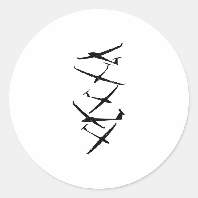 Pegatina Redonda Gliers | Termómetros Piloto De Glider Gigantes De  (Anverso)