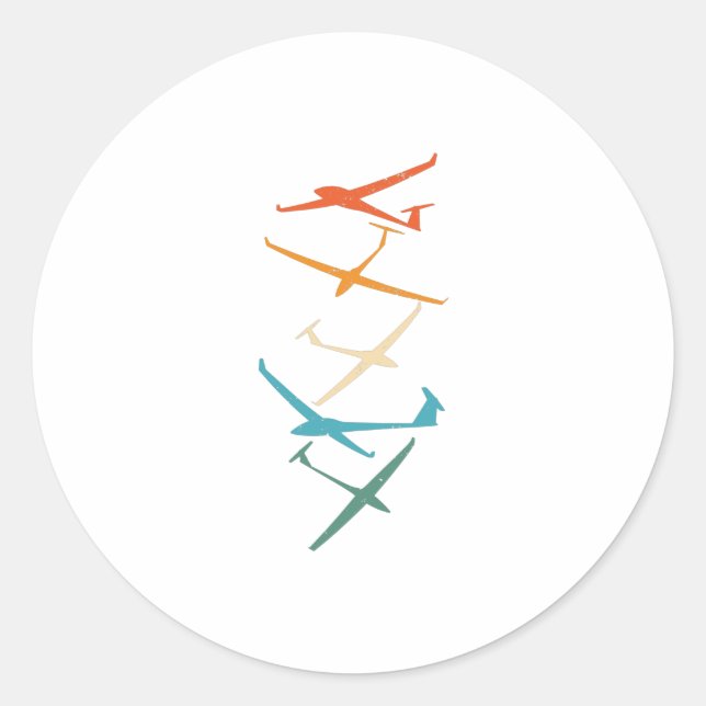 Pegatina Redonda Gliers | Termómetros Piloto De Glider Gigantes De  (Anverso)