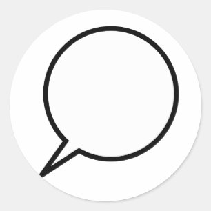 Pegatina Redonda Globo de voz