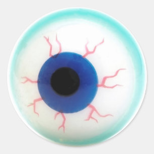 Pegatina Redonda Globo del ojo fantasmagórico
