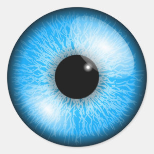 PEGATINA REDONDA GLOBO OCULAR