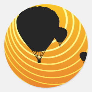 Pegatina Redonda globo solar