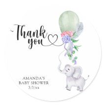 Globo y elefante de gracias 