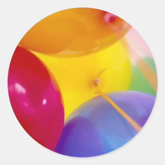 Pegatina Redonda globos