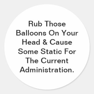 Pegatina Redonda Globos causan algo de Hankamer estático Artjunkhau