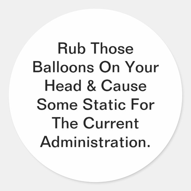 Pegatina Redonda Globos causan algo de Hankamer estático Artjunkhau (Anverso)