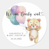 Globos de oso de peluche - podemos esperar ansiosa