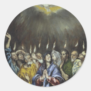 PEGATINA REDONDA GLORIA AL ESPÍRITU SANTO
