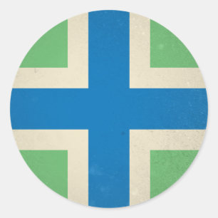 Pegatina Redonda Gloucestershire