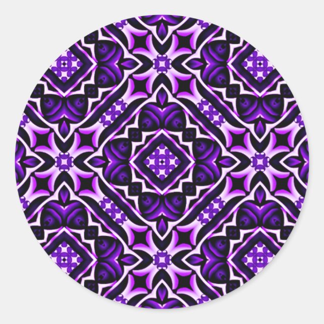 Pegatina Redonda Glow real (Anverso)