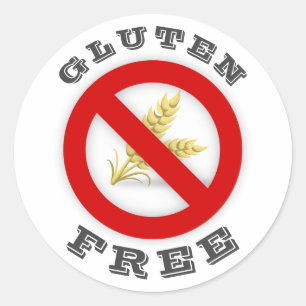 Pegatina Redonda Gluten Free