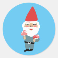Gnome de hongo lindo colorido y divertido
