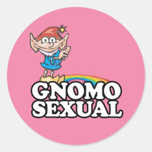 Pegatina Redonda Gnomosexual