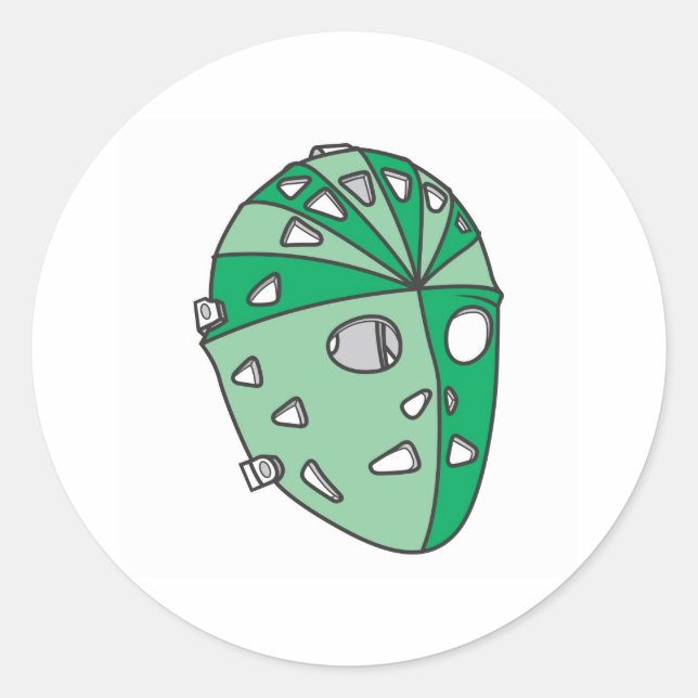 Pegatina Redonda Goalie (Anverso)