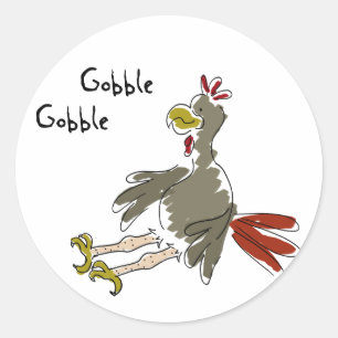 Pegatina Redonda Gobble