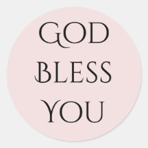 God Bless You Pink and Black 