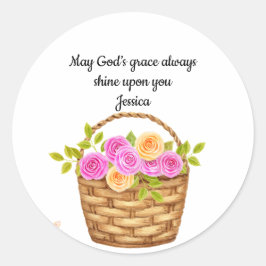 Pegatina Redonda God's Grace Round Sticker