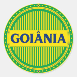 Pegatina Redonda Goiânia City Pride – Brazilian Identity
