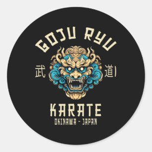 Pegatina Redonda Goju Ryu Martial Arts Clothing Co. Goju Ryu Karate