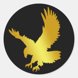 PEGATINA REDONDA GOLD EAGLE
