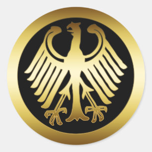 PEGATINA REDONDA GOLD EAGLE