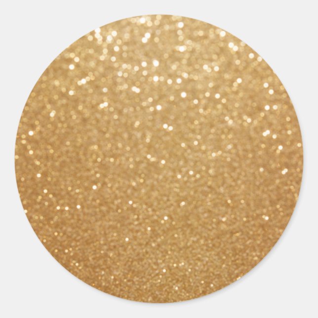 Pegatina Redonda Gold Shimmer Stickers (Anverso)