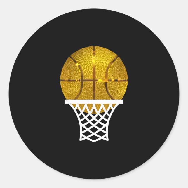 Pegatina Redonda Gold Sketll Trophy Mvp Award  (Anverso)