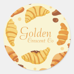 Pegatina Redonda Golden Crescent Co
