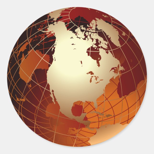 PEGATINA REDONDA GOLDEN GLOBE (Anverso)