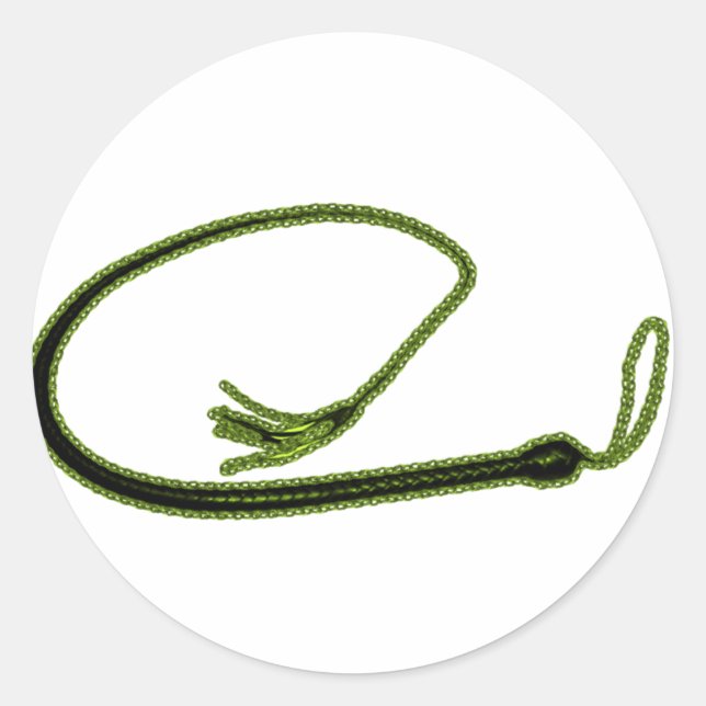 PEGATINA REDONDA GOLDEN WHIP (Anverso)