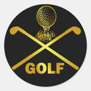 PEGATINA REDONDA GOLF