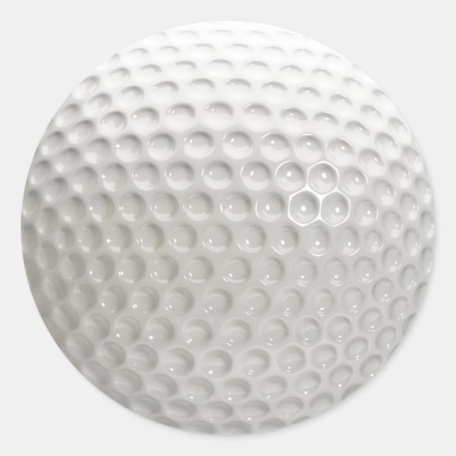 Pegatina Redonda Golf Ball Sport (Anverso)