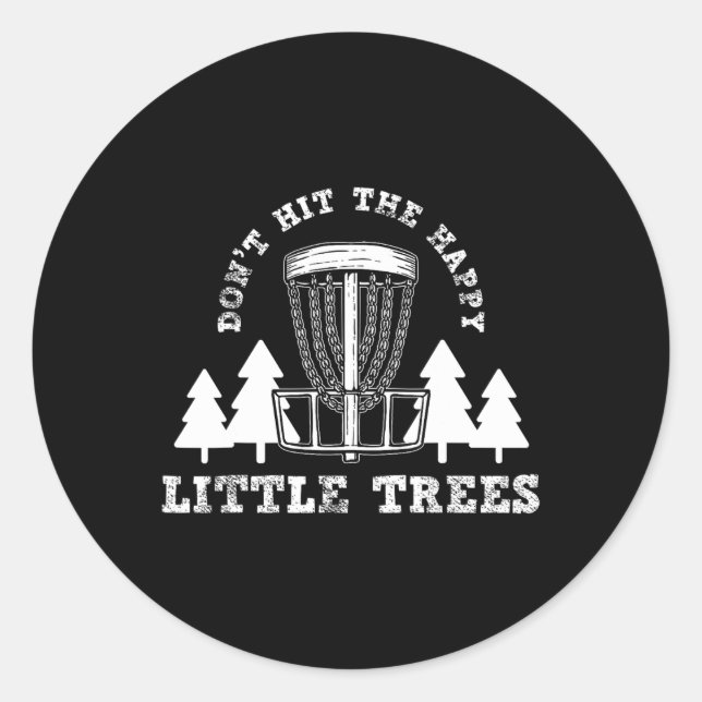 Pegatina Redonda Golf con Disco _10  (Anverso)