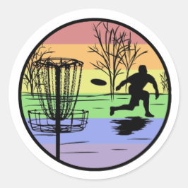 Pegatina Redonda Golf en disco