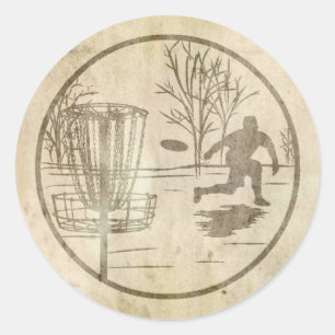 Pegatina Redonda Golf en disco