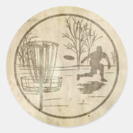 Pegatina Redonda Golf en disco