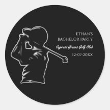 Golfer Bacheler Party Golf trip-up Classic Stylish