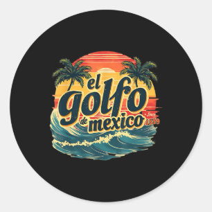Pegatina Redonda Golfo de México