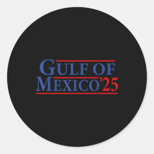 Pegatina Redonda Golfo De México - Alquiler Del Golfo De Estados Un
